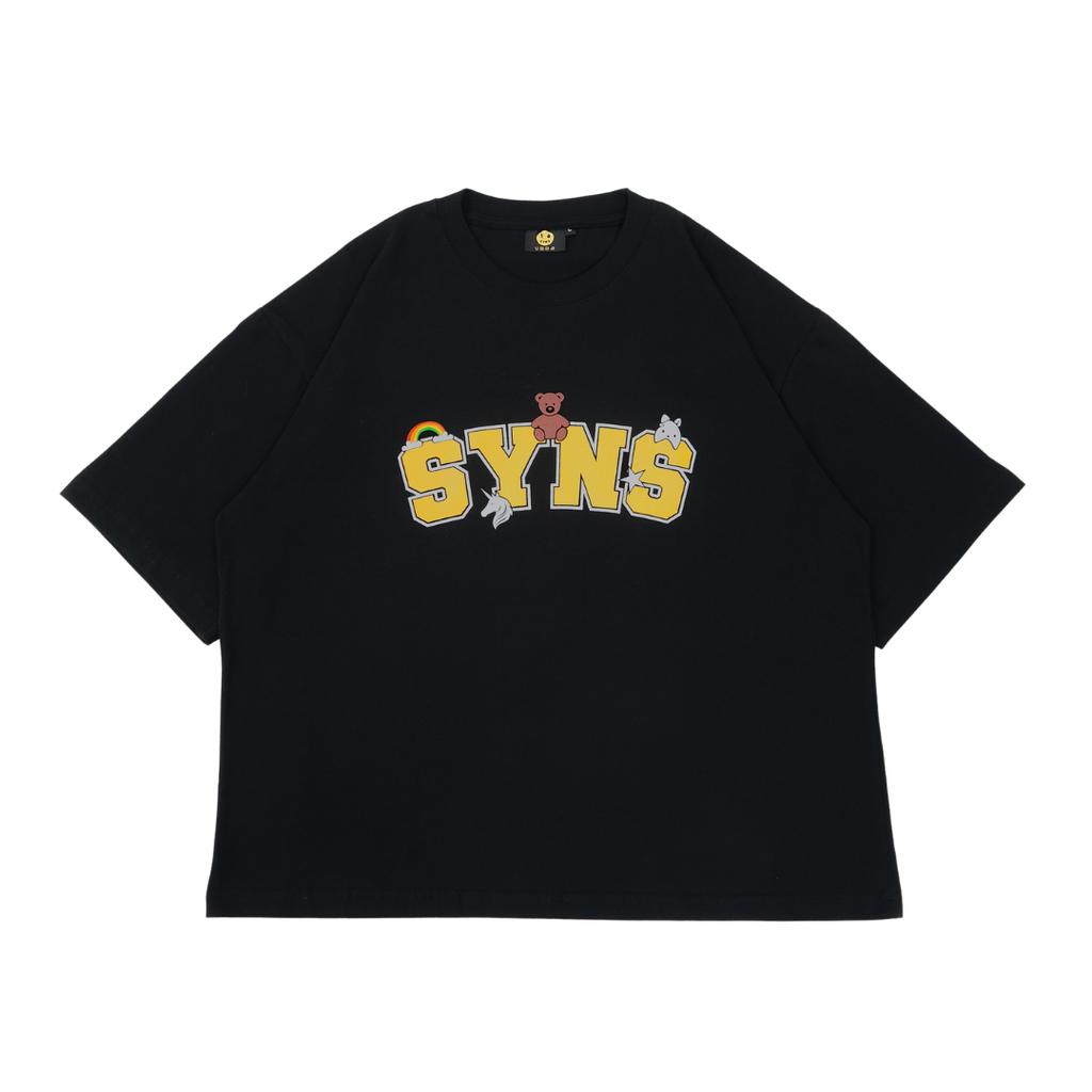SYNS Athletic Oversized Boxy T-Shirt Black