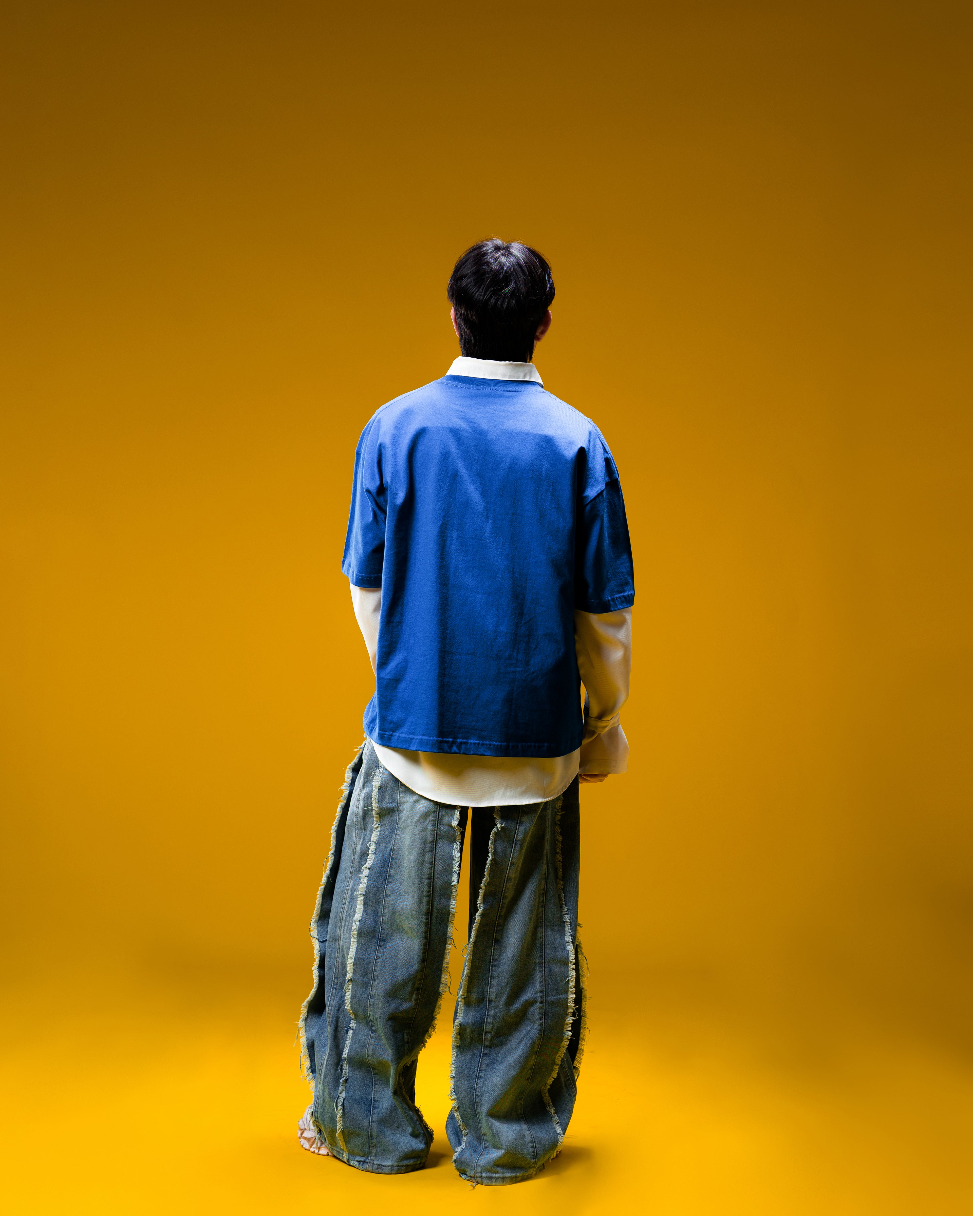 SYNS Daisy Logo Oversized Boxy T-Shirt Blue