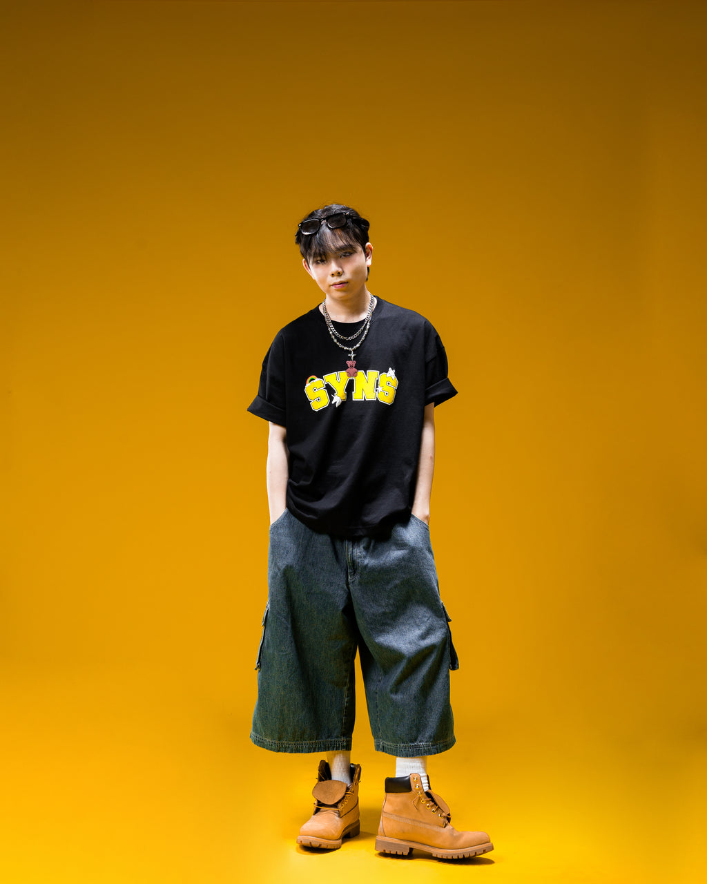 SYNS Athletic Oversized Boxy T-Shirt Black