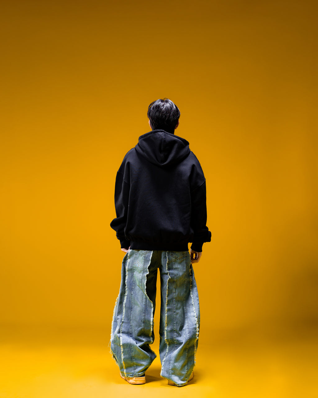 SYNS Zip Hoodie Black – Oversized Boxy Fit